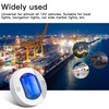 ALFU 4Pcs 12V Blue LED Boat Navigation & Courtesy Lights
