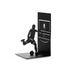 balvi Goal Kick Bookend Black Bookend for Books on Shelf