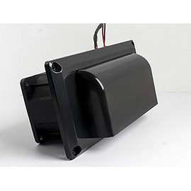 MACHSWON 12V vehicle side mounted exhaust fan (black) RV camper side vent exhaust fan 25W