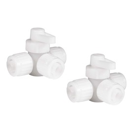 RecPro RV Plumbing Hardware | 06910 | 3-Way 1/2" Compression Fitting Directional/Bypass Valve | Pex Pipe/Tubing Fittings (2 Fittings)