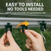 Plant Hook Set for Greenhouse - 50 Running Hooks &