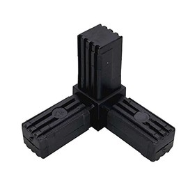cyclingcolors Square Tube connectors 2 or 3 Way 20x20 25x25 30x30 20mm 25mm 30mm Plastic Joint Shelf Holder (Y (25mm))