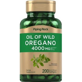 Aceite De Orégano Orgánico 200 Cápsulas Candida J55