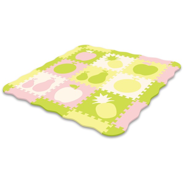 Meiwa Gravure Fruit JFU-30 Puzzle Mat with Border, 11.8 x
