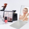 G2PLUS Portable Folding Vanity Mirror, Ultra-Slim Aluminum Shell Travel Mirror,