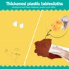 tujol Yellow 6 Pack Plastic Table Cloth 54" x 108",