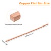 sourcing map Copper Flat Bar, 1/4" Thickness x 1/4" Width