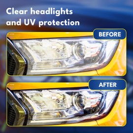 ATG Headlight restoration Kit - Universal Car headlight cleaner and restorer Kit - Headlight restorer kit for plastic car headlights - Quick & easy headlight restoration - Headlight repair Kit