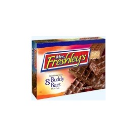 3 boxes,Buddy Bars 8 per box, 4 twin packs, mrs. freshley's, peanut butter wafers