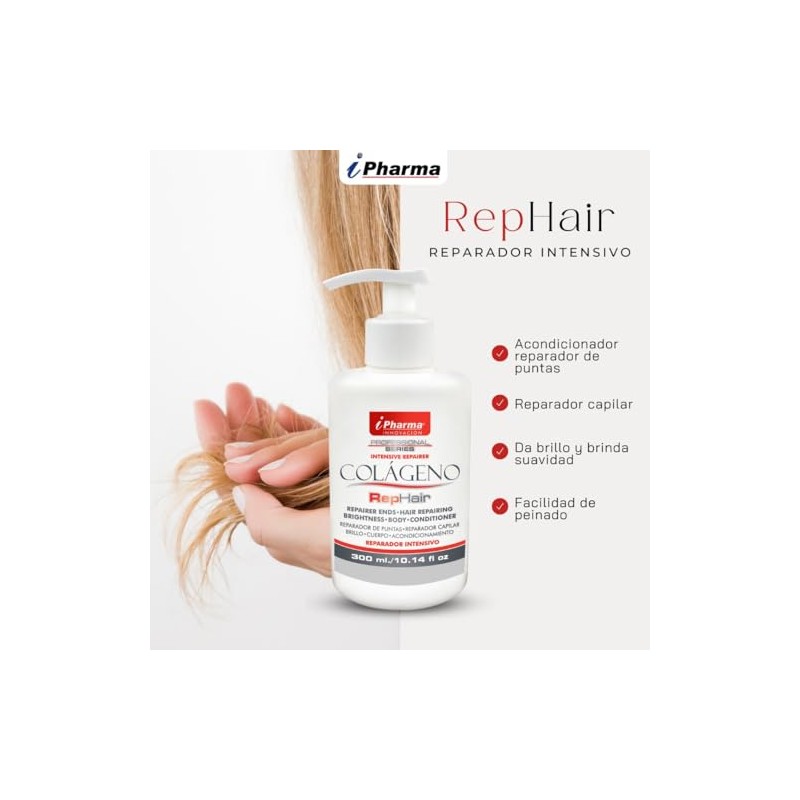 Reparador de Cabello Colágeno Rep-Hair 300 ml