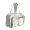 TALOMON Transparent PVC & PU Makeup Bag - Large Capacity,