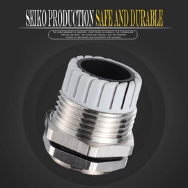 SRJQXH Pack of 3 PG9 Cable Gland, IP68 Cable Grommet, Waterproof, 15.2 mm Brass, Dustproof Cable Gland, Can Be Used for 4-8 mm Cable Connection