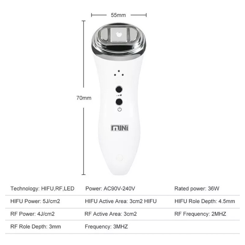 Unbranded Máquina De Ultrasonido De Radiofrecuencia Mini Hifu Rf Para