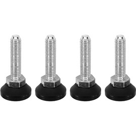 cyclingcolors 4 x Adjustable Foot Adjustment Screw Height Adjuster Galvanised Screw Furniture Feet Stand 550 kg Max M10 x 50 mm