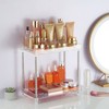 Makeup Organizer Rack Detachable Cosmetic Storage Shelf with Clear Acrylic