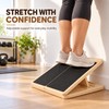 Adjustable Wooden Slant Board for Calf Stretching, Squats and Ankle