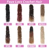 Samtress 7 Packs Faux Locs Crochet Hair 18 Inch Bohemian