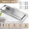 Lallisa 2 Pieces Stainless Steel Shelf Bathroom Shower Floating Shelves