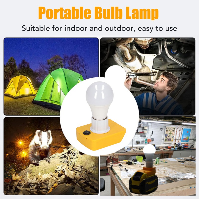 Portable Bulb Lamp Anti Slip PC 7W LED Work Light