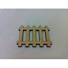 Derwent Laser Crafts Picket Fence Fairy Hobbit Elf House Craft Accessory Pack of 10