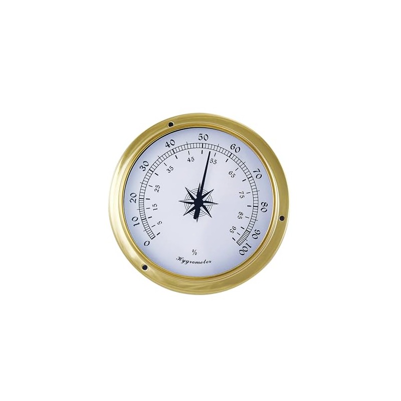 NKlaus Brass Hygrometer, 11.5 x 9 x 3.4 cm -