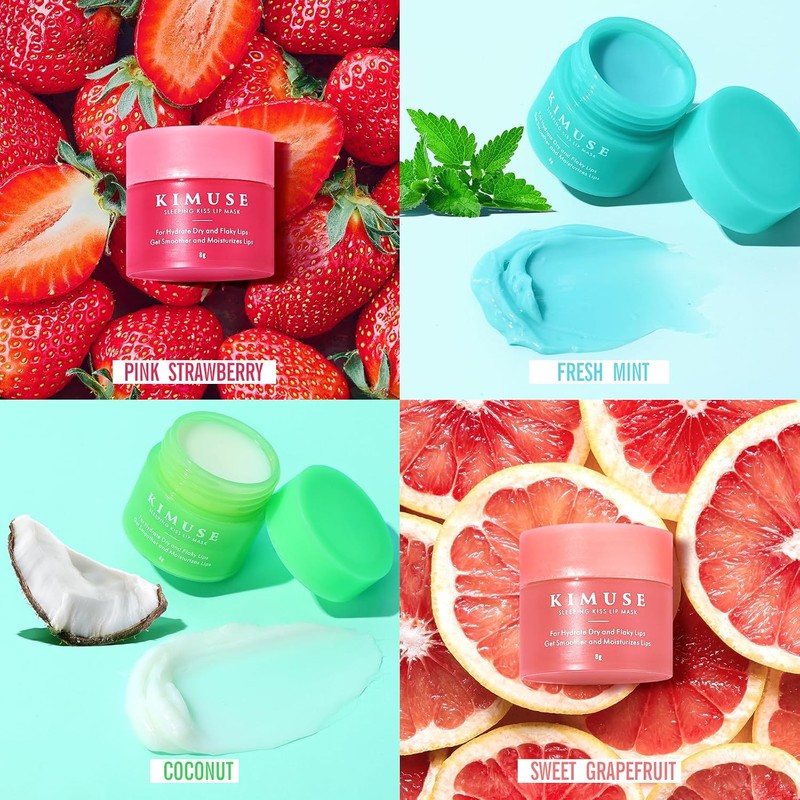 KIMUSE- Set de mascarilla para dormir para labios: productos para