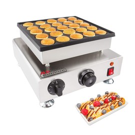 ALDKitchen Mini Dutch Pancake Maker | Poffertjes Iron | 25 Pcs | Nonstick | 110V (25 Pcs)