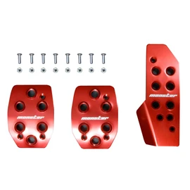 MONSTER SPORT Sports Driving Pedal Cover Red Anodized JB64W JB64W / Jimny Sierra [JB74W] For MT Cars [JB64 MT] 849520-5500M