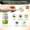 Proteína de suero sin OMG alimentada con zacate, procesada en