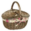 Red Hamper EH091 Wicker Small Antique Wash Double Lidded Oval