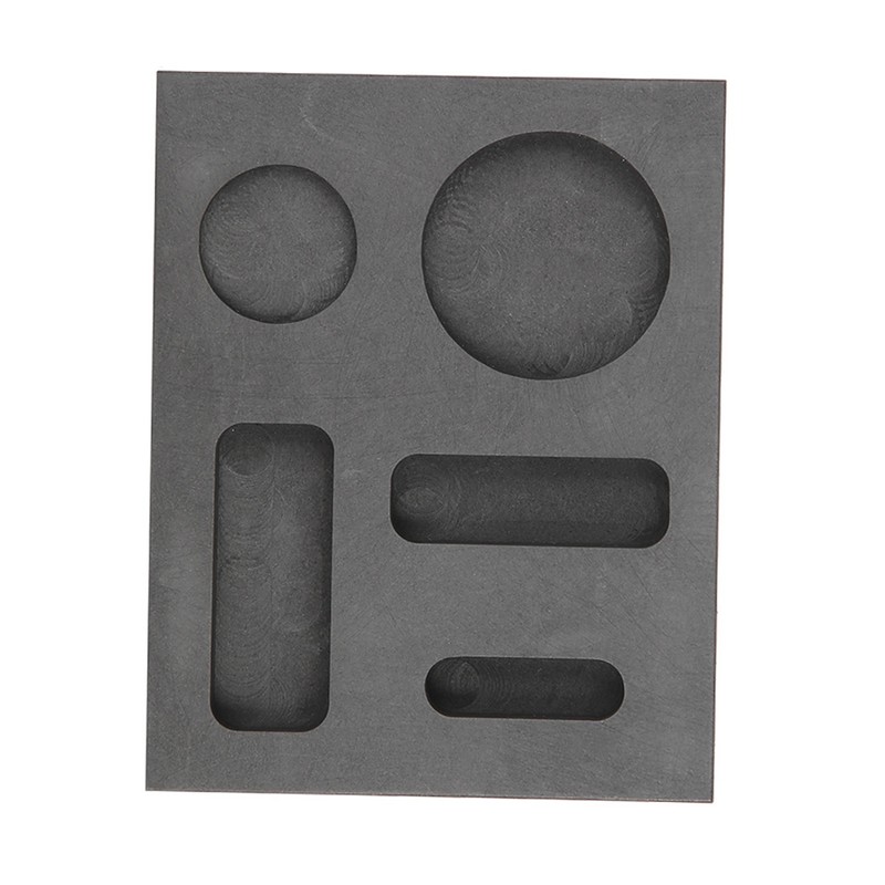 5 Grooves Graphite Ingot Melting Casting Refining Scrap Combo Crucible