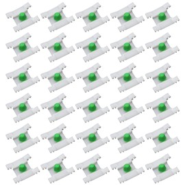 YananAC Pack of 30 Mounting Door Strips Clips for Golf 3 Vento Jta 1H0853585 White Trim Mounting Clips with Grommet 9 mm Hole Diameter 1H0 853 585