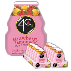 4C Sugar Free A Liquid Water Enhancer 12 Pack, Premium Natural Flavors, 0 Calories (Strawberry Lemonade, 1.62 Ounce (Pack of 12))