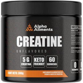 Creatina Monohidratada Micronizada en polvo sin sabor 300G Alta Pureza 60 servicios.