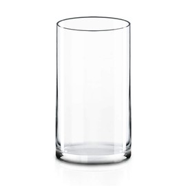 CYS EXCEL (H:12" D:6") Large Cylinder Clear Glass Vase for Wide Bouquet Flower Vase Centerpieces Display Hurricane Floating Candle Holder