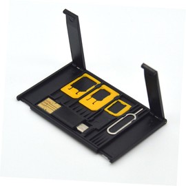 jojofuny 5pcs Sim Card Reader Adapter Set Micro to Nano Sim Adapters Portable OTG Kit for Phones Random Colors Essential Mobile Tool