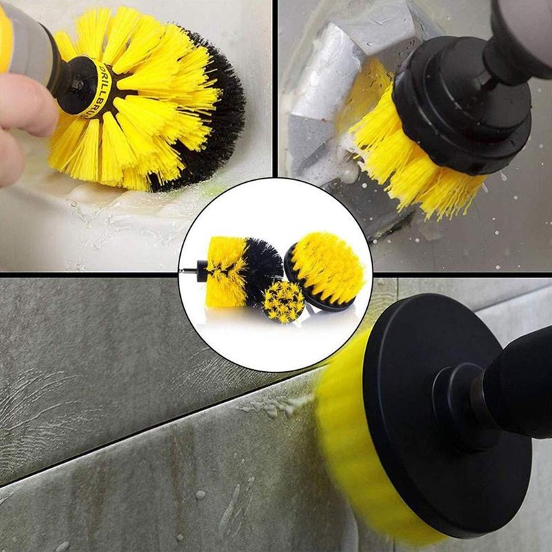 Bond Hardware Set Of 3 Drill Brush Attachment Power Scrubber