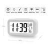 Gearmax LED Digital Wecker Watch Wiederholung Snooze Licht aktivierten Sensor