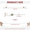 Diakey 22 Pack 10in White Small Bungee Cords with Hooks