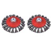 WENORA Wire Wheel for 4 1/2 Angle Grinder, 2 Pack