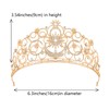 JITINX Crystal Crowns for Women, Crystal Bubble Tiara, Queen Headband