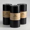 MOZEAL 3" x 6" Hand-Poured Unscented Candle,Dripless Pillar Candle Set