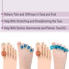 DR. JK- ToePal Gel Toe Separator, 2 Pairs, Dark Blue