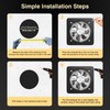 FanGoFast 8 inch Exhaust Fan, Kitchen Exhaust Fan for Wall,