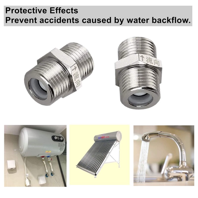 Brass Check Valve 1/2" Male to 1/2" Male Thread Non