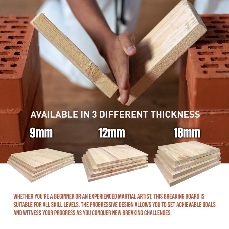 AAMA Martial Arts Taekwondo Karate Demonstration Breaking Board Bundle -