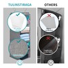 tulinstiraga Large Hanging Sweater Organizer for Closet,Collapsible 6-Shelf Hanging Closet