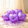 XLSXEXCL 60 Pcs Memorial Balloons 10 Inch Heart Shape Latex