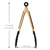 Mafier 4-Piece Kitchen Food Tongs 7" Mini Silicone Serving Tongs