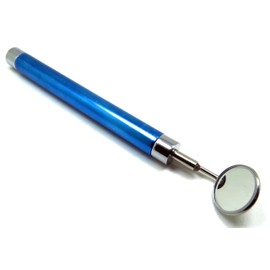 Dental Light Mirror Blue Handle Removable Mirrors #5 Examination Diagnostic Instruments